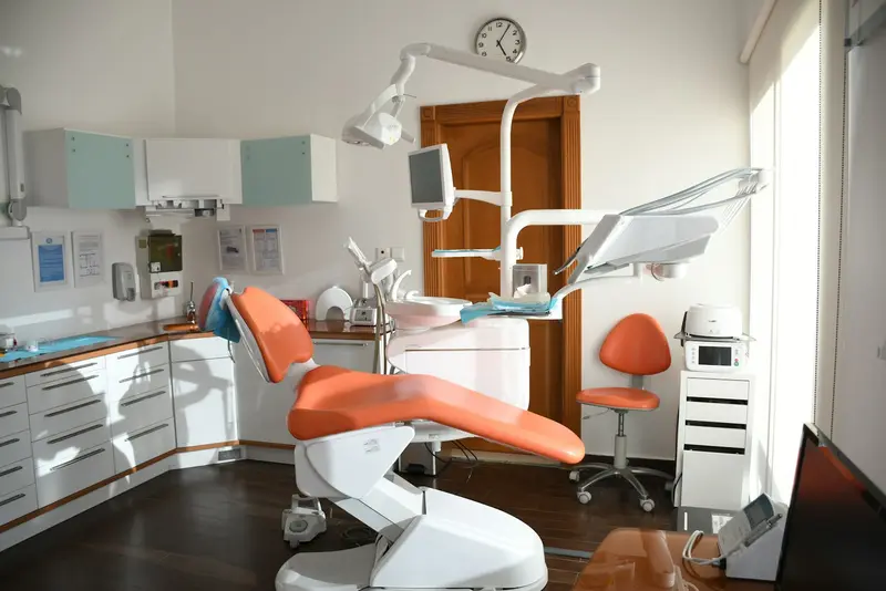 a dental chair in a clinic